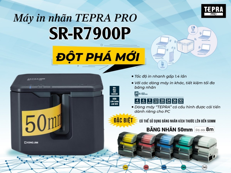 Giới thiệu máy in nhãn thương hiệu King Jim - TEPRA 