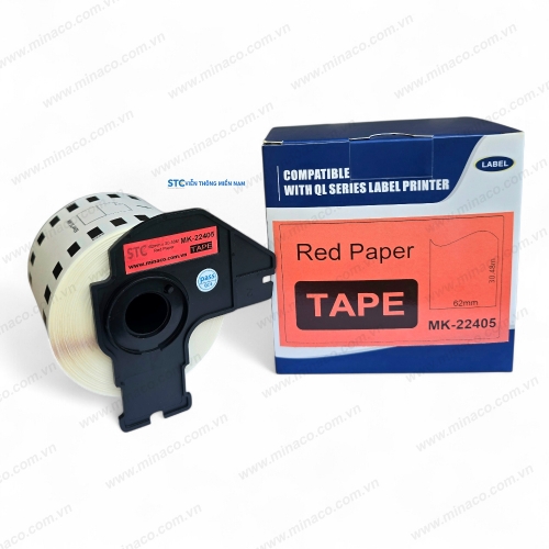 MK-22405 ( DK-22405 )  - NHÃN PHIM NHỰA 62MM MÀU ĐỎ